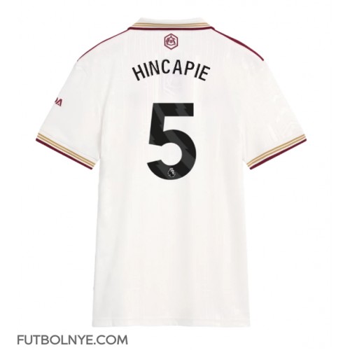 Camiseta Arsenal Piero Hincapie #5 Tercera Equipación para mujer 2025-26 manga corta
